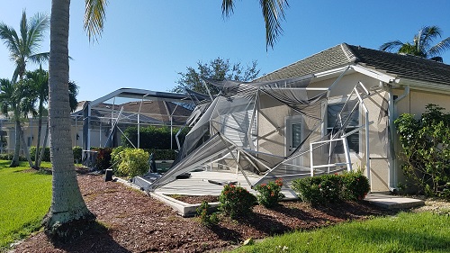 Southwest Florida Real Estate After Hurricane Irma Older Pool Cage