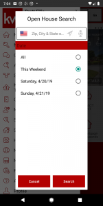 Ellis Team Open House App